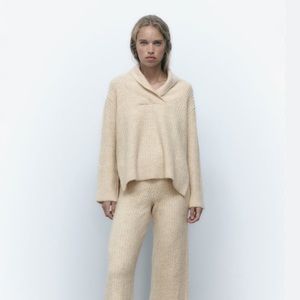 Zara Ribbed Cable Knit Sweater